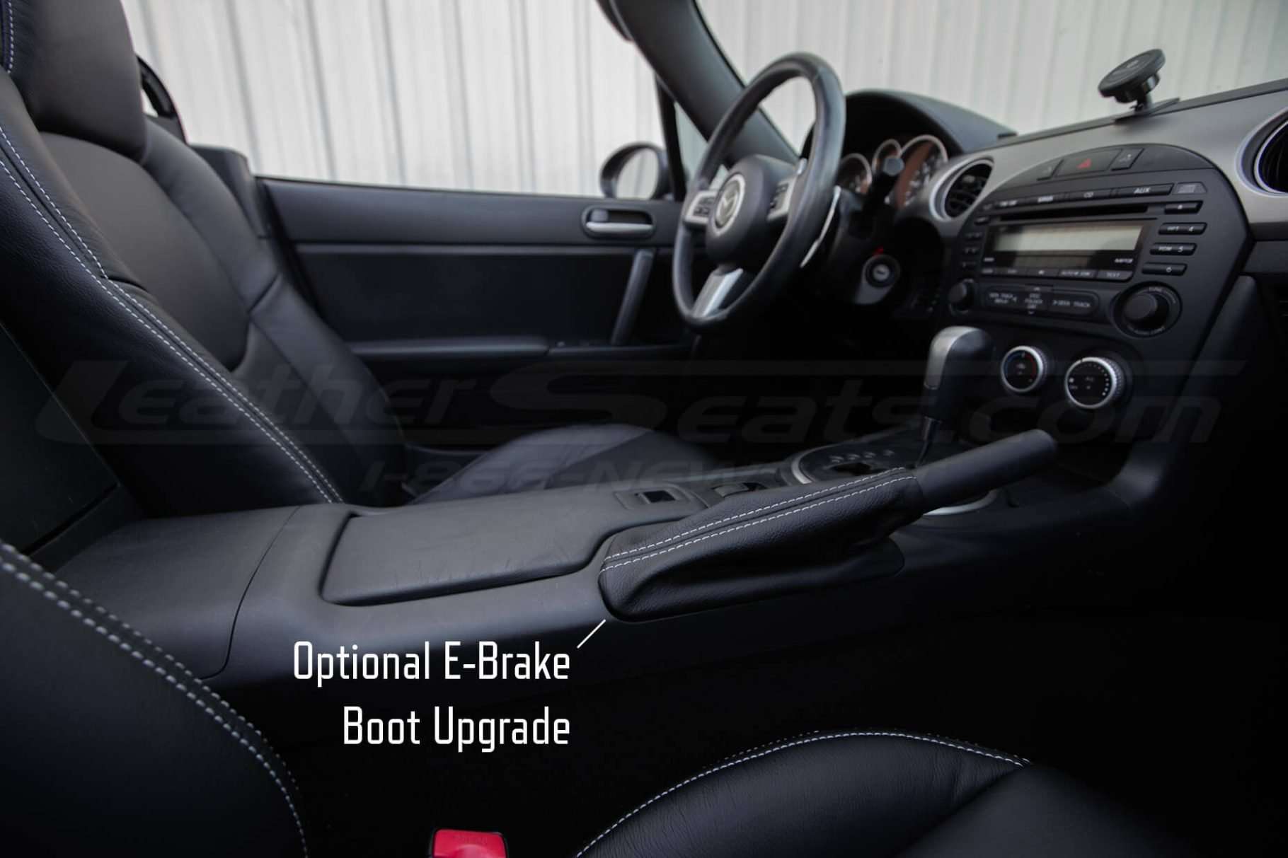 Mazda Mazda Miata Leather Seats- Black - Optional e-brake boot