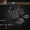 Single Row 100% Leather with carpet sections Leather Content