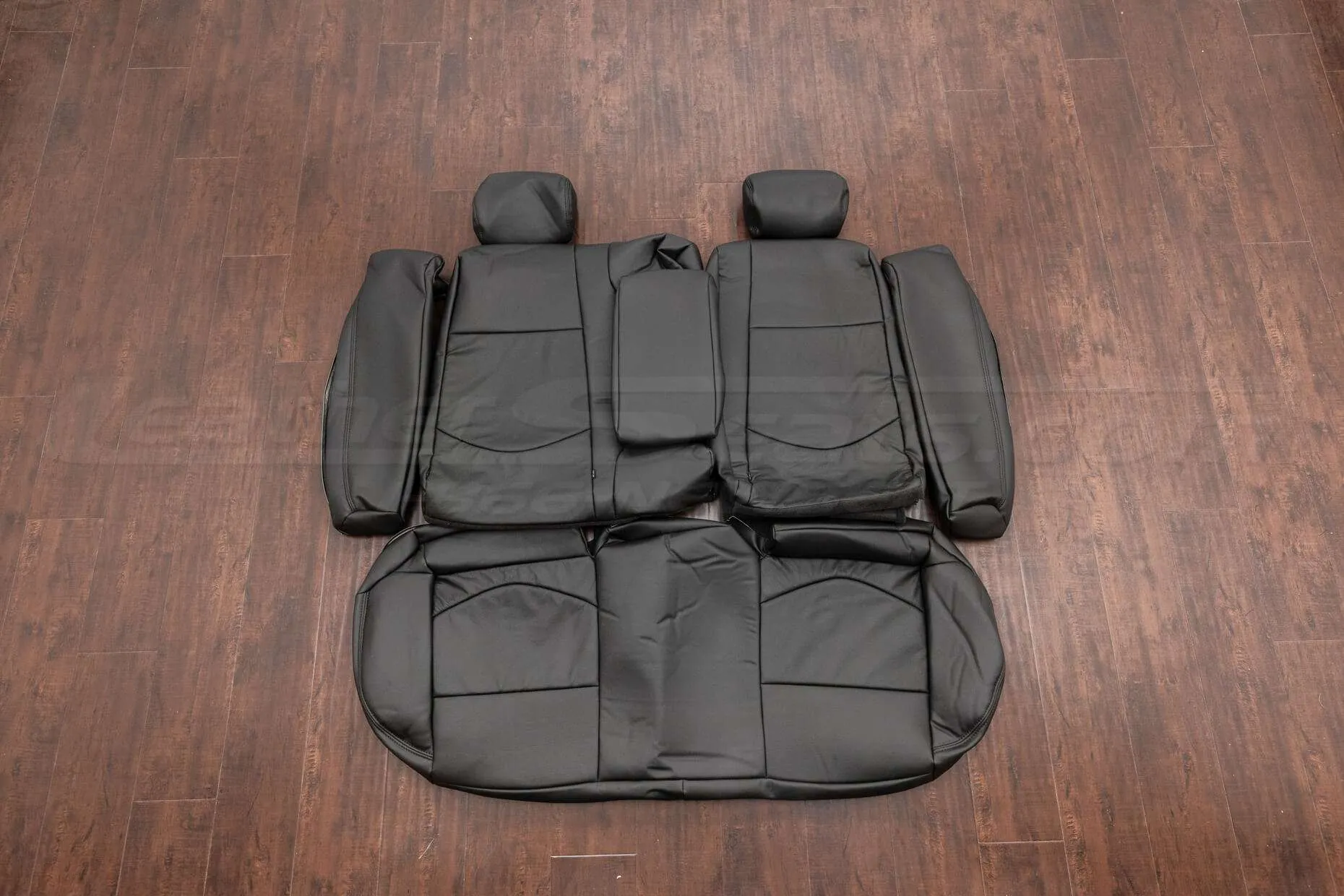2010-2013 Kia Forte Upholstery Kit- Black - Rear seat upholstery with bolsters and armrest