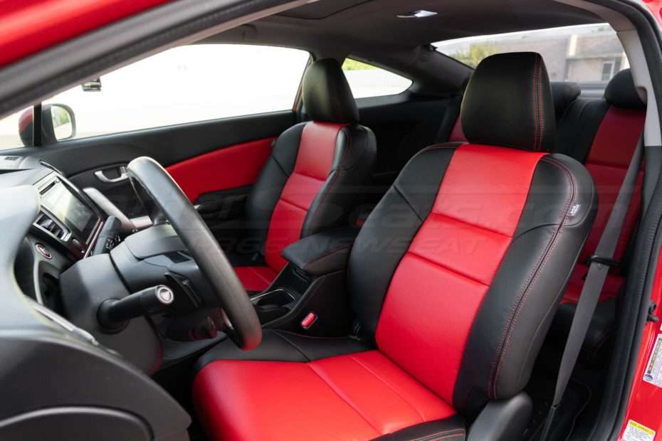 Honda Civic Leather Kit Black/Bright Red