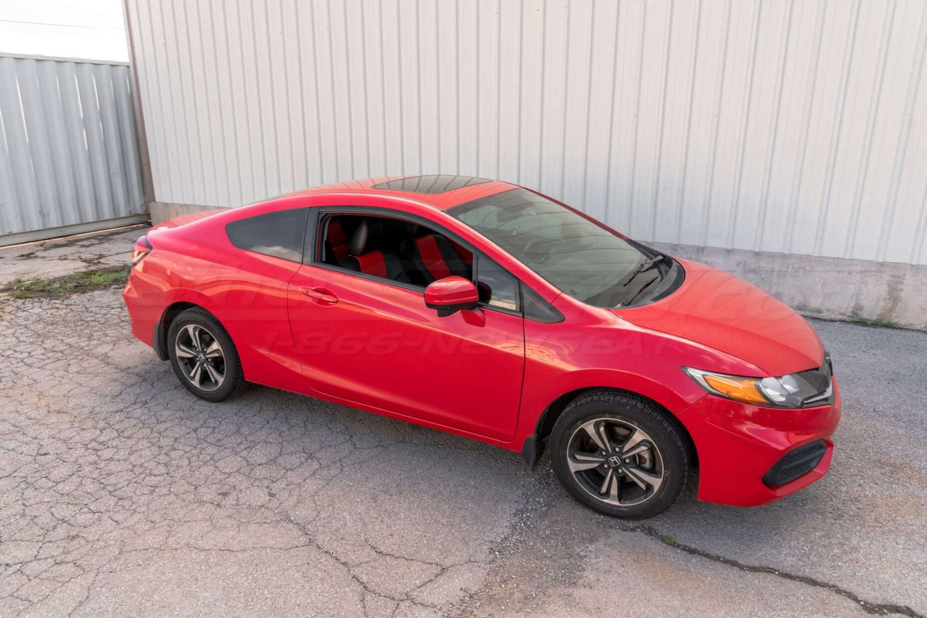 Bright Red Honda Civic Exterior