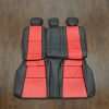 Honda Civic Leather Kit - Black & Bright Red - Rear seats