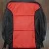 2014-2018 Chevrolet Silverado Leather Kit - Black & Bright Red - Front backrest