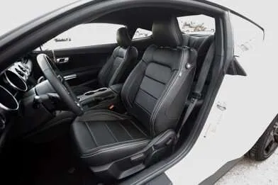 Ford Mustang installed leather kit - black - Featured Image