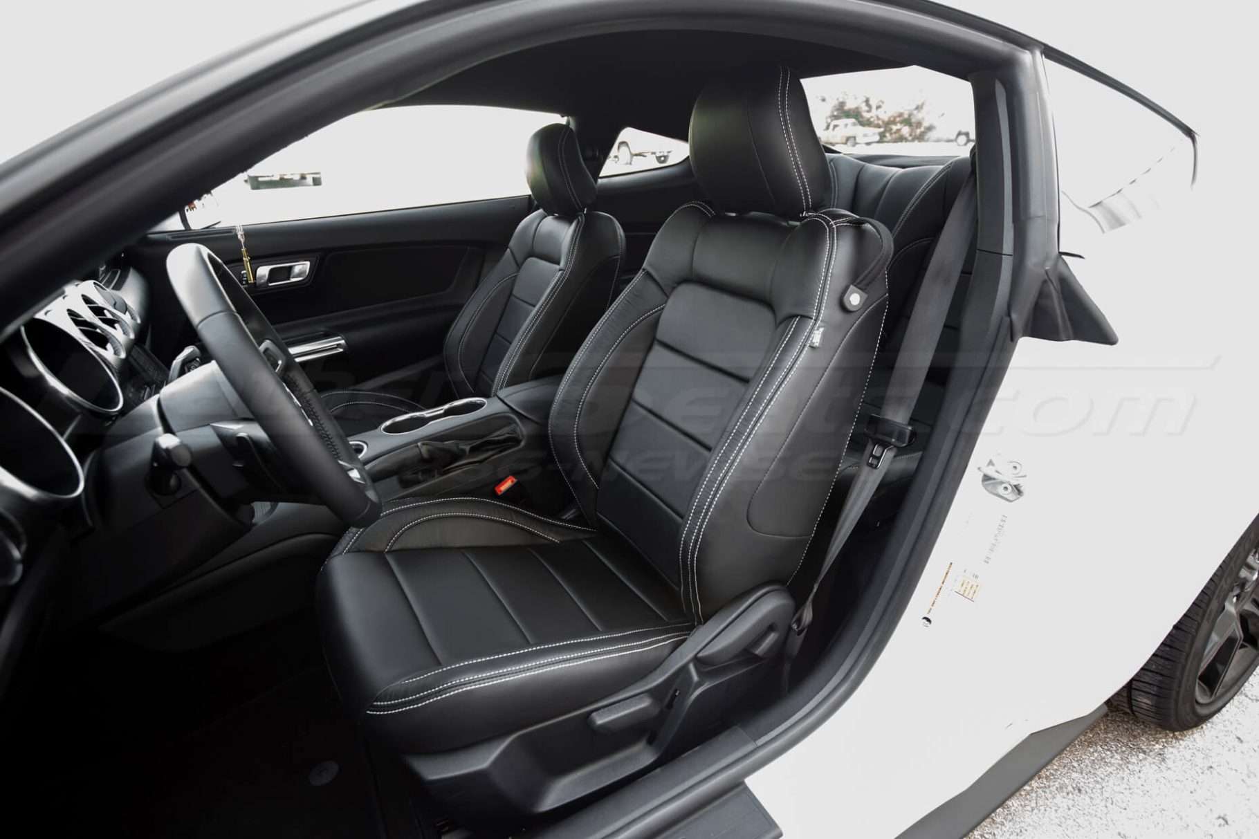 Ford Mustang Leather Seats - Black - Front Drivers Seats