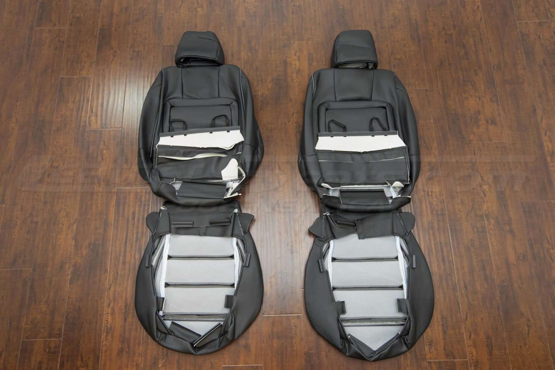 Back view of front seats