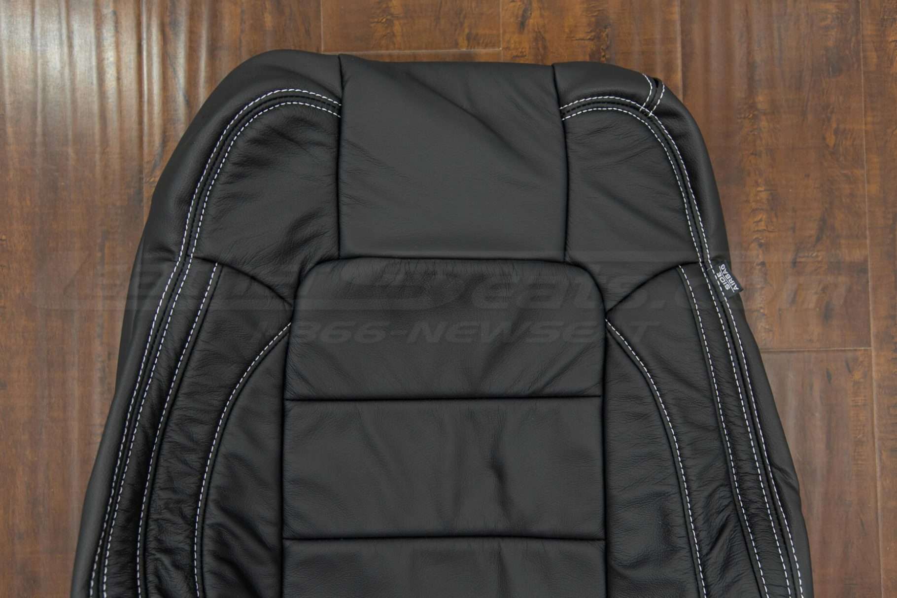 Ford Mustang Leather Seats - Black - Front backrest upper inserts