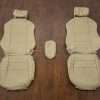 Front seat upholstery w/ console - 04-06 Acura TL Parchment