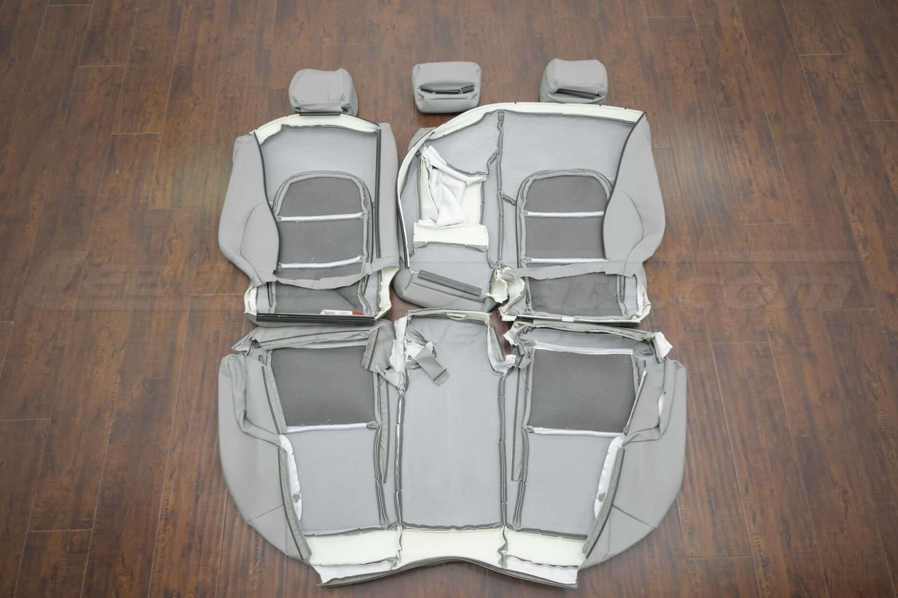 Honda Tucson Leather Seats - Ash - Back view of rear seats