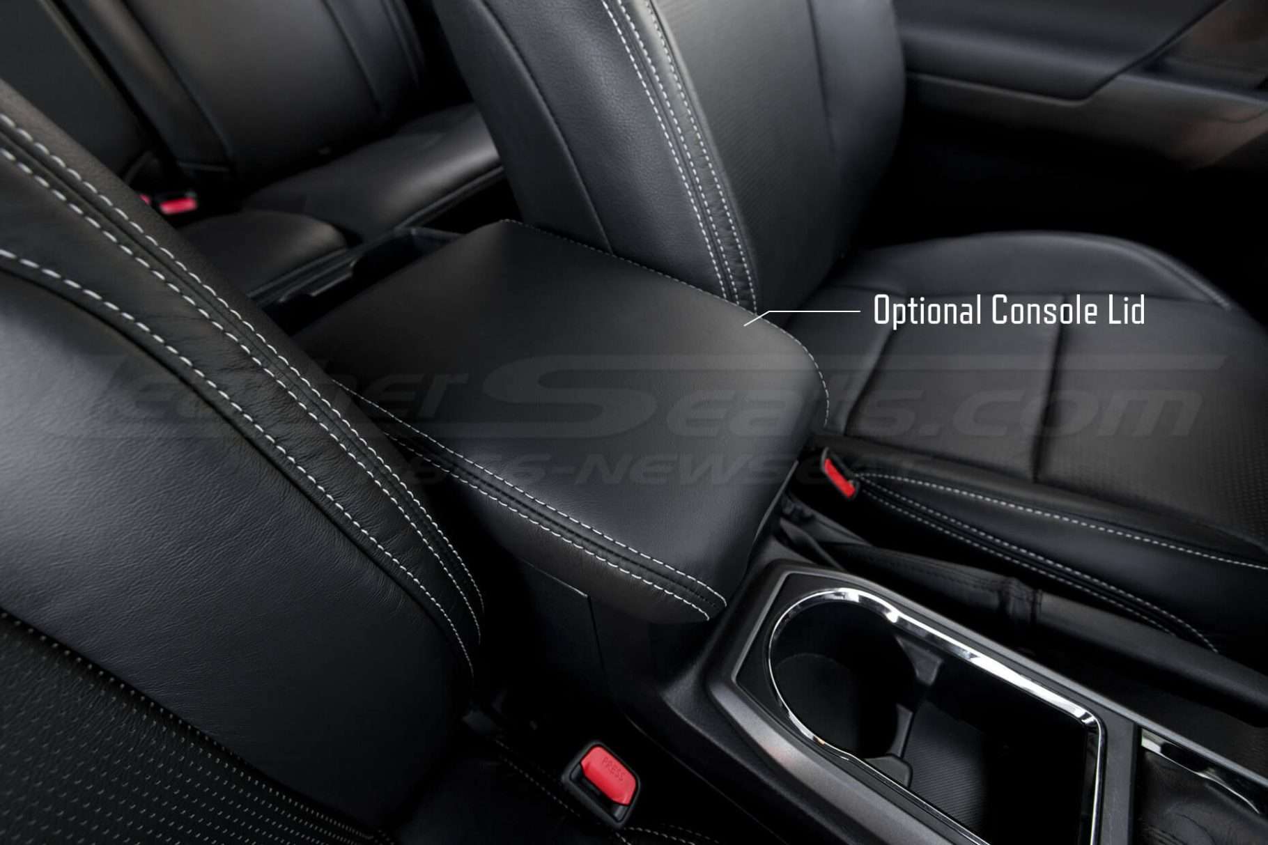 2016-2020 Toyota Tacoma Leather Seats - Black - Installed - Optional console lid