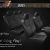 Leather Content - Two Row Interior - 100% Leather with carpet attachments