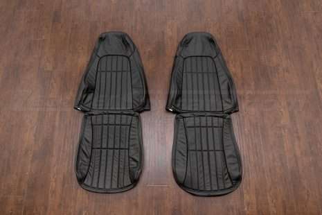 Chevrolet Camaro leather upholstery kit - black - front seat upholstery