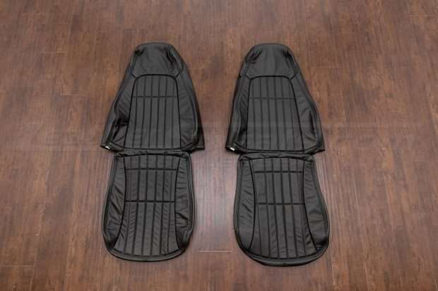 Chevrolet Camaro leather upholstery kit - black - front seat upholstery
