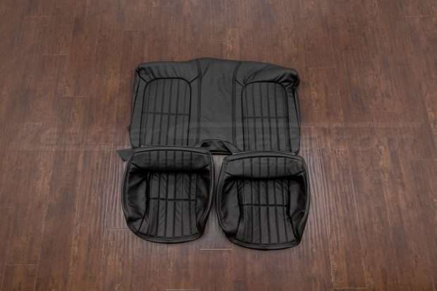 1997-2002 Chevrolet Camaro leather upholstery kit - black - rear seat upholstery
