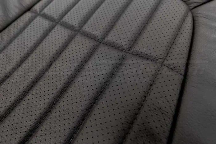 97-02 Chevrolet Camaro Leather Kit - Black - Perforation close-up