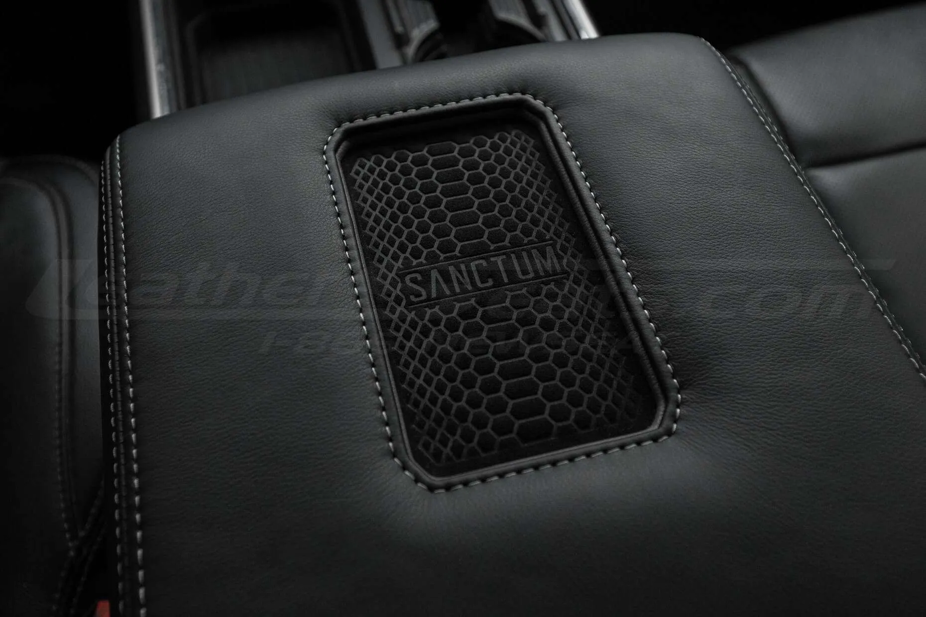 Ford F150 phone charging console close-up