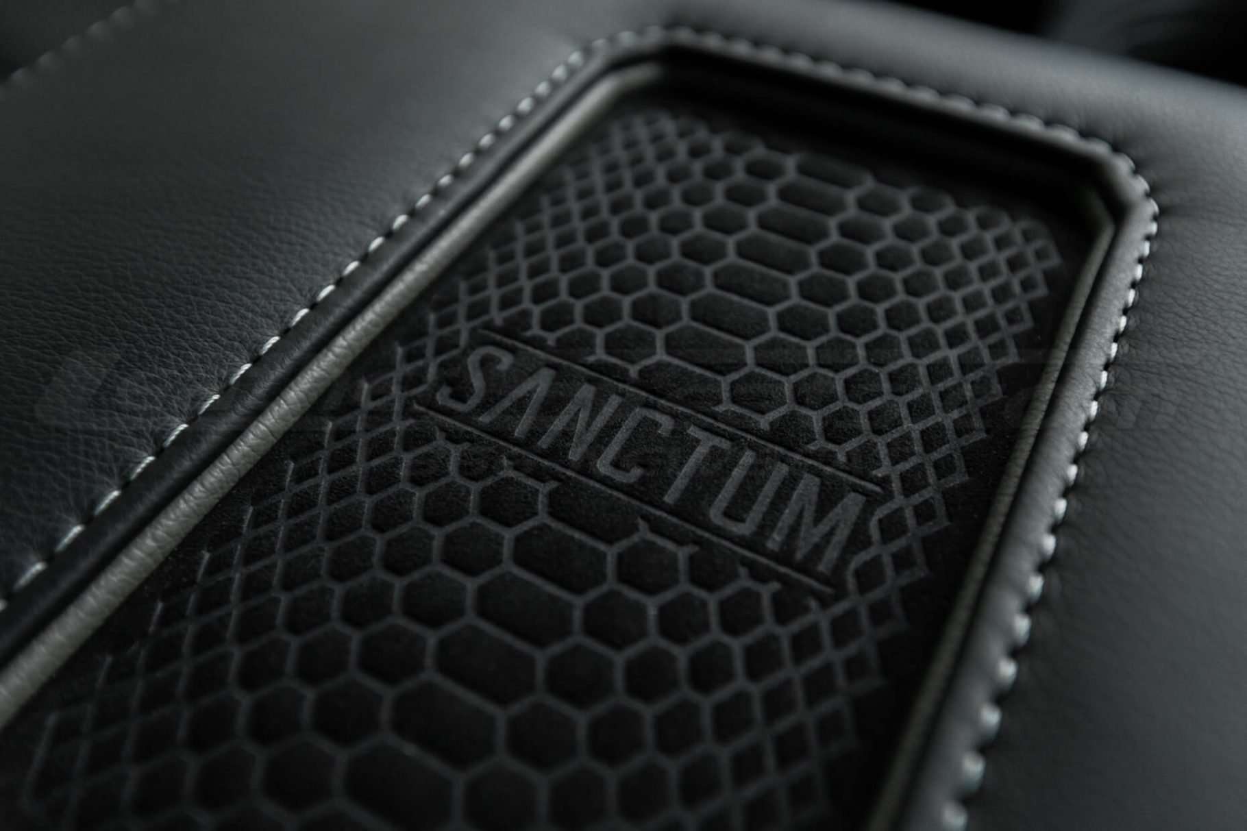 Ford F150 Sanctum Console charging pad close-up