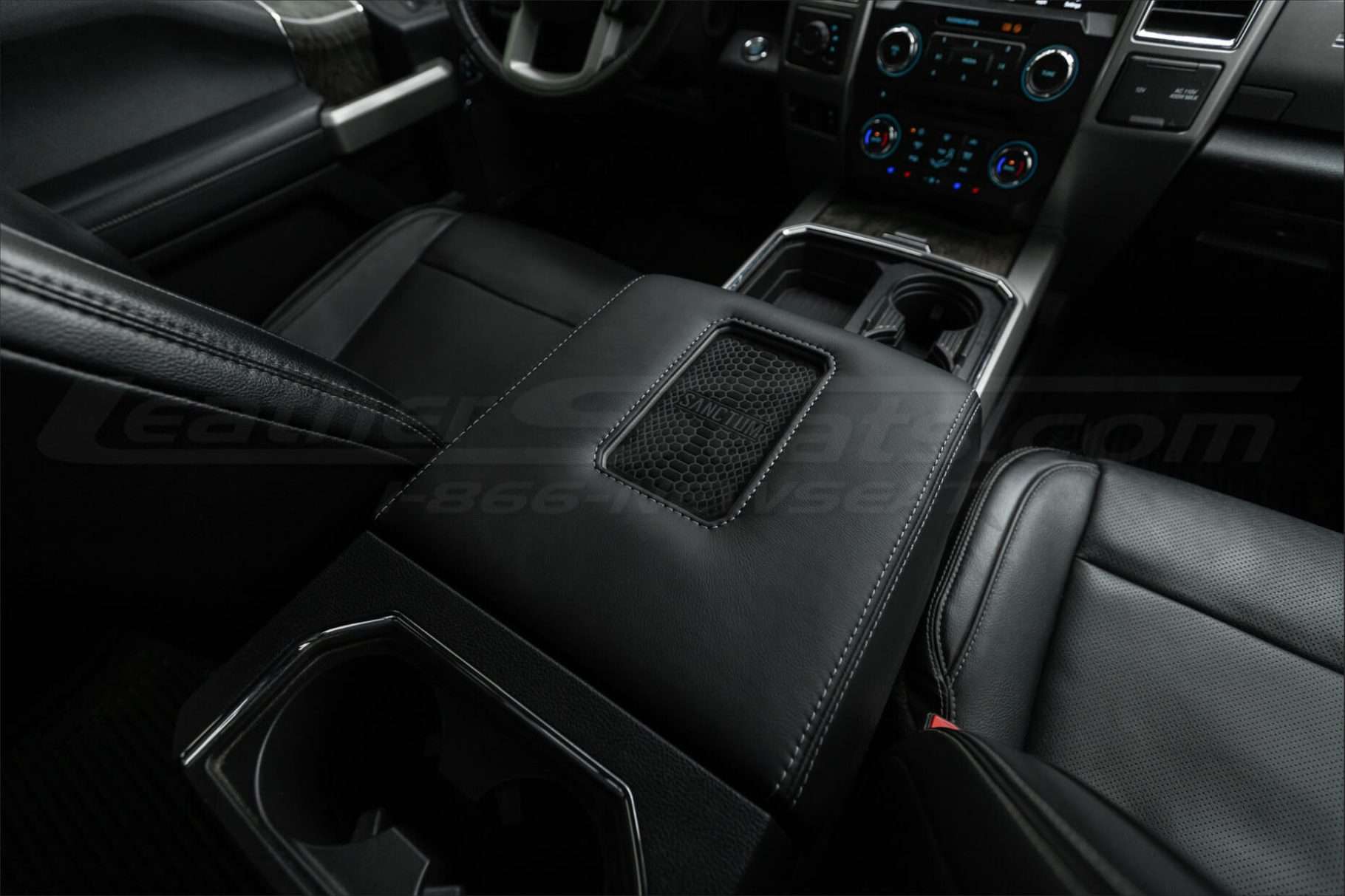 Ford F150 custom center phone charging console