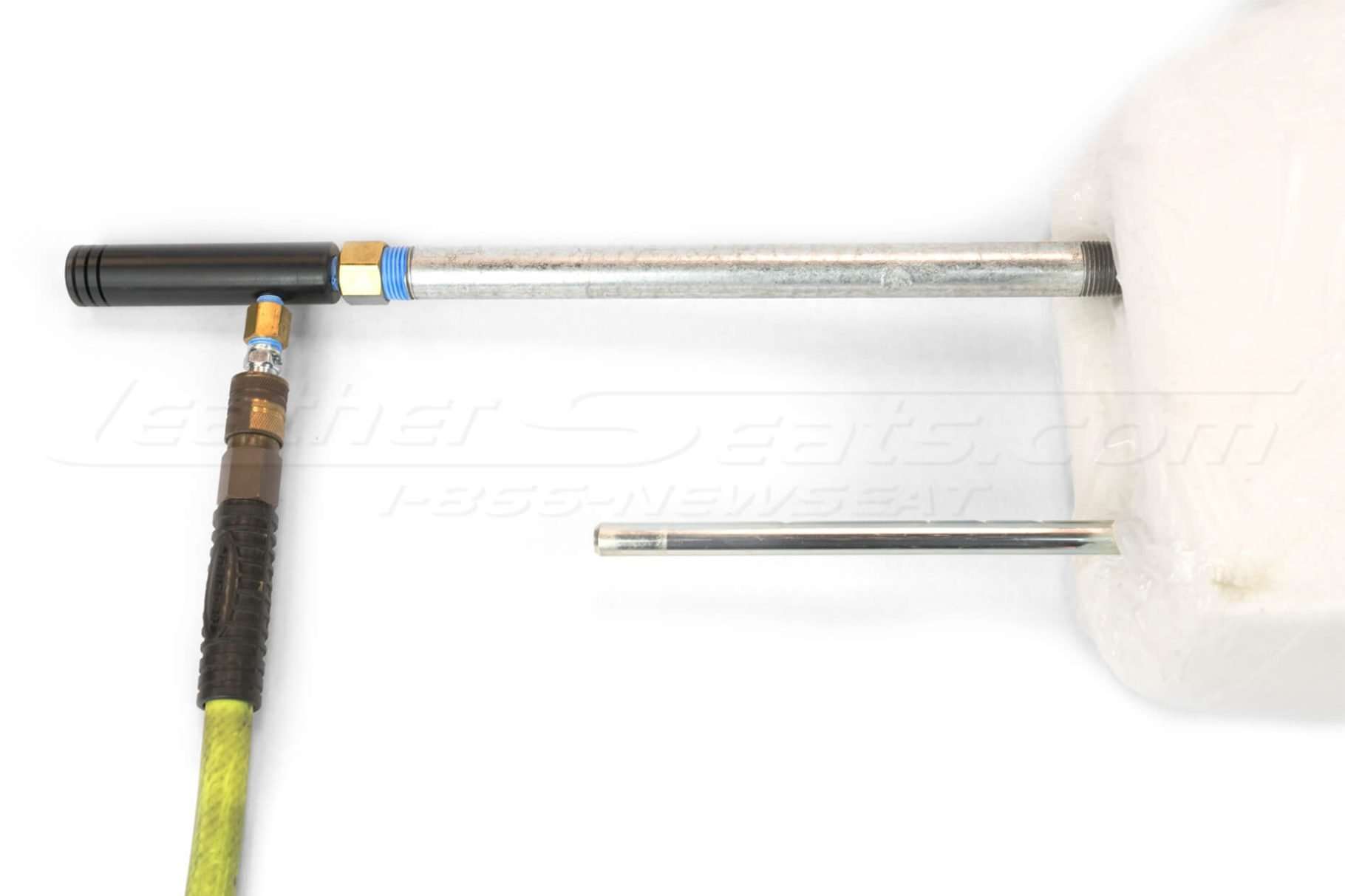 Headrest Shrinker attached to headrest