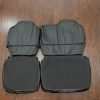 2003-2004 Dodge Dakota Leather Kit - Black - Back view of rear seats