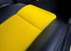 2003-2006 Chevrolet SSR Leather Kit - Black & Velocity Yellow - Installed - Front seat cushion insert close-up