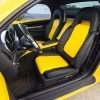 2003-2006 Chevrolet SSR Leather Kit - Black & Velocity Yellow - Installed - Drivers side