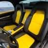 2003-2006 Chevrolet SSR Leather Kit - Black & Velocity Yellow - Installed - Drivers side interior