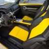 2003-2006 Chevrolet SSR Leather Kit - Black & Velocity Yellow - Installed - Front driver side alternative view