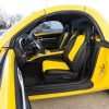 2003-2006 Chevrolet SSR Leather Kit - Black & Velocity Yellow - Installed - Front drivers seat wide angle