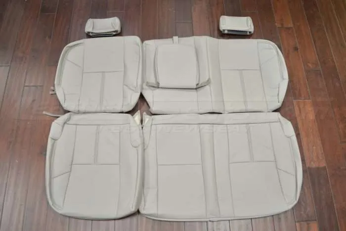2003-2007 Chevrolet Silverado Leather Upholstery Kit- Dove Grey- Rear seats with armrest