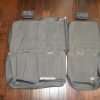 Chevrolet Silverado Upholstery Kit - Graphite - Back view of rear seats