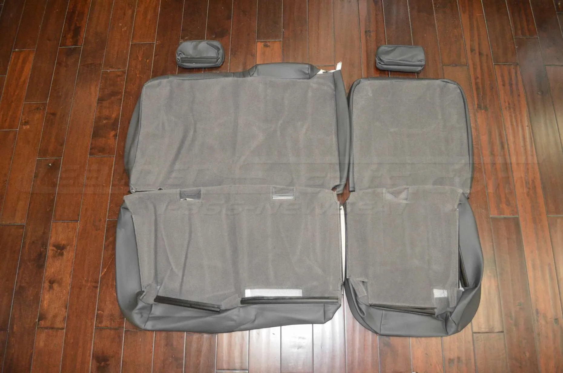 Chevrolet Silverado Upholstery Kit - Graphite - Back view of rear seats