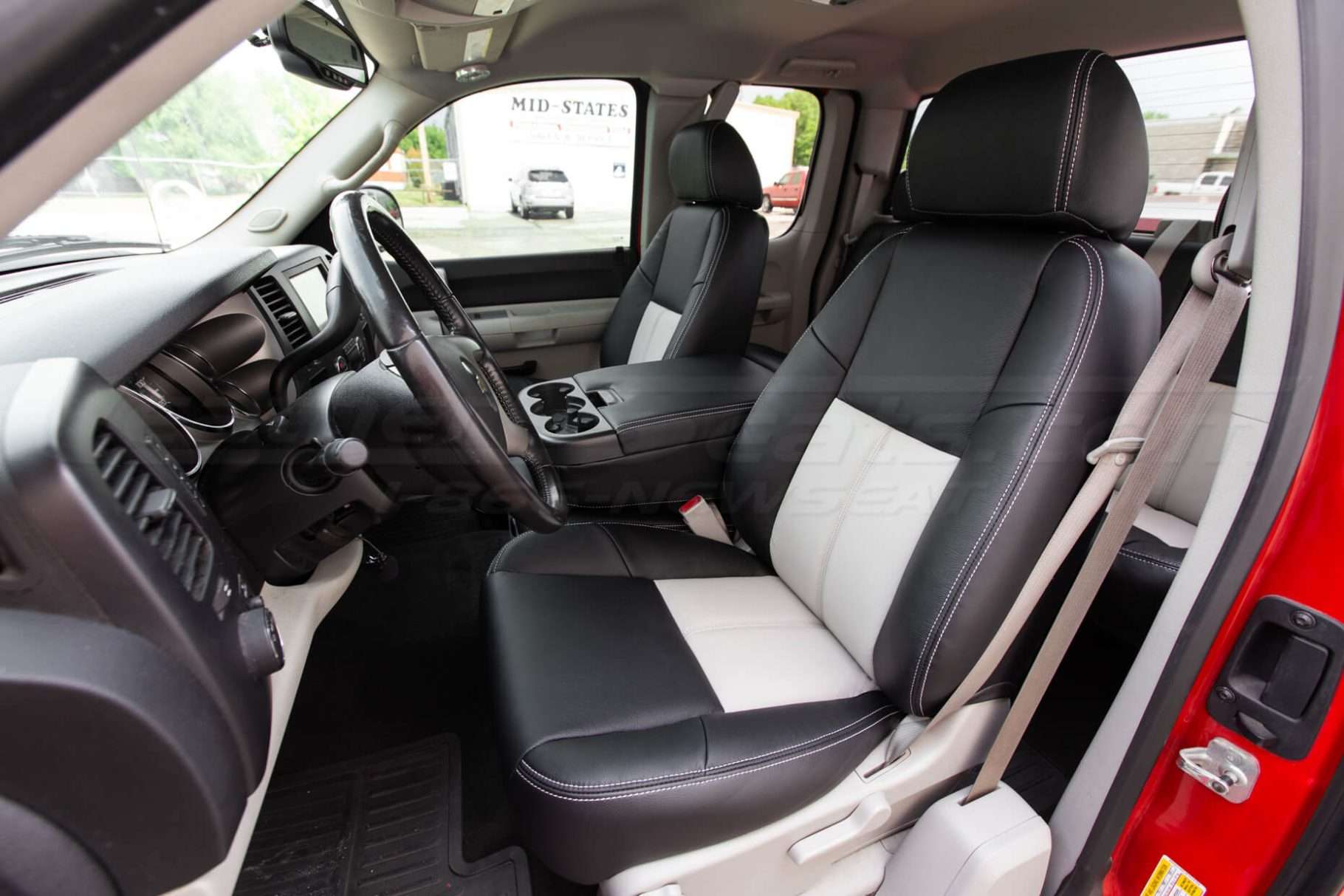 GMC Sierra upholstery kit - black and dove grey