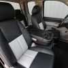 2003-2007 Chevrolet Silverado Upholstery Kit - Black & Dove Grey - Installed - Front passenger seat