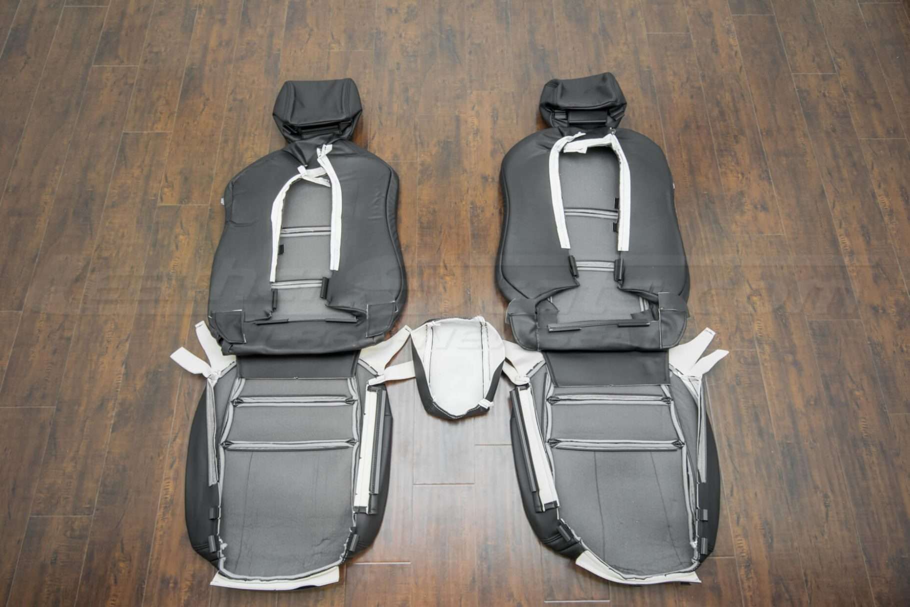 Back side of front seat upholstery - 04-06 Acura TL - Black