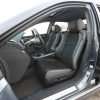 Drivers side installed upholstery - wide view - 04- 08 Acura TL Black, Black Suede & Light Grey Kit
