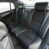 Installed rear seat leather upholstery