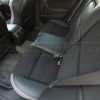 Installed rear seat upholstery - downward view - 04- 08 Acura TL Black, Black Suede & Light Grey Kit