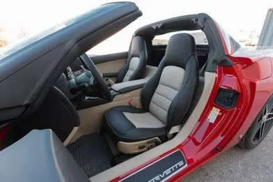 Installed 05-11 Chevrolet Corvette Leather Kit - Black & Sandstone - Featured Image