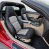 Installed 05-11 Chevrolet Corvette Leather Kit - Black & Sandstone - Front Passenger seat