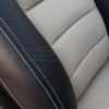 Installed 05-11 Chevrolet Corvette Leather Kit - Black & Sandstone - Perforation and side double-stitching
