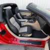 Installed 05-11 Chevrolet Corvette Leather Kit - Black & Sandstone - Front Passenger Seats wide angle