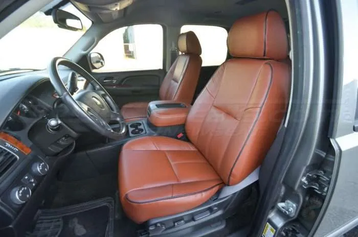 2007-2014 GMC Yukon upholstery kit mitt brown - front driver seat