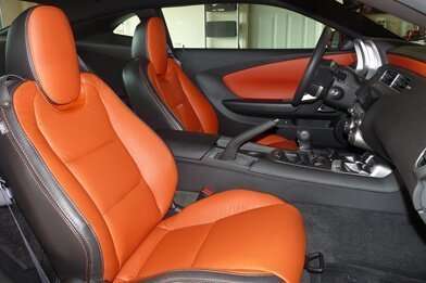 10-15 Chevrolet Camaro Upholstery Kit - Black & Tangerine - Featured Image
