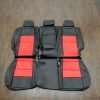 2011-2018 Dodge Durango Upholstery Kit- Black & Bright Red - Back seats with armrest