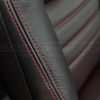 2012-2015 Dodge Challenger Leather Seats - Black & Piazza Red - Installed - Side-stitching