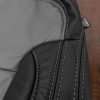 2014-2018 Chevrolet Silverado Leather Kit - Black & Light Grey - Backrest double-stitching close up