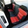 Chevrolet Silverado Black & Bright Red installed - Overhead rear seats