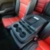 GMC Sierra leather upholstery kit - Black and Bright Red - Center Console