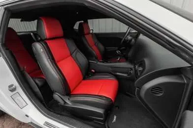 Dodge Challenger installed kit - Black & Bright Red